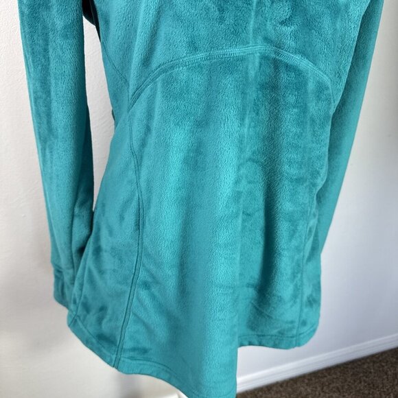 Obermeyer Women's L 1/4 Zip Pullover Jacket Lightweight Fleece Teal EUC - Picture 4 of 13